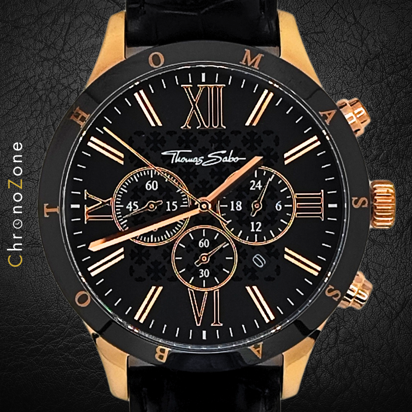 Thomas Sabo - Rebel at Heart - WA0186-213-203-43 - Herrenuhr - Chronograph - PREOWNED