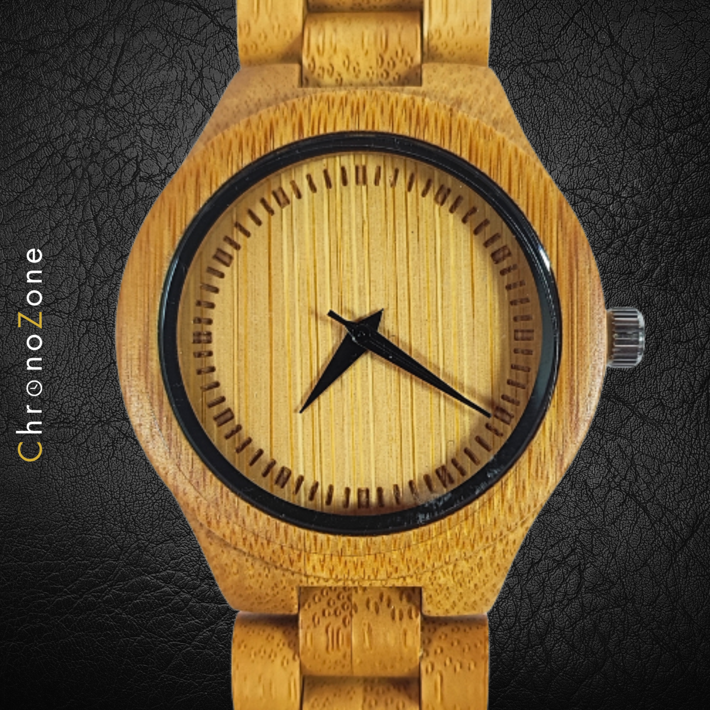 Armbanduhr aus Bambus Holz - Herrenuhr