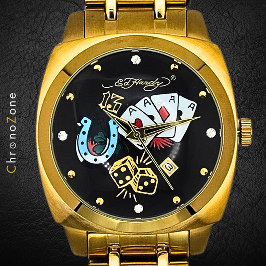Ed Hardy - The Mercenary Gambler - Herrenuhr - PREOWNED