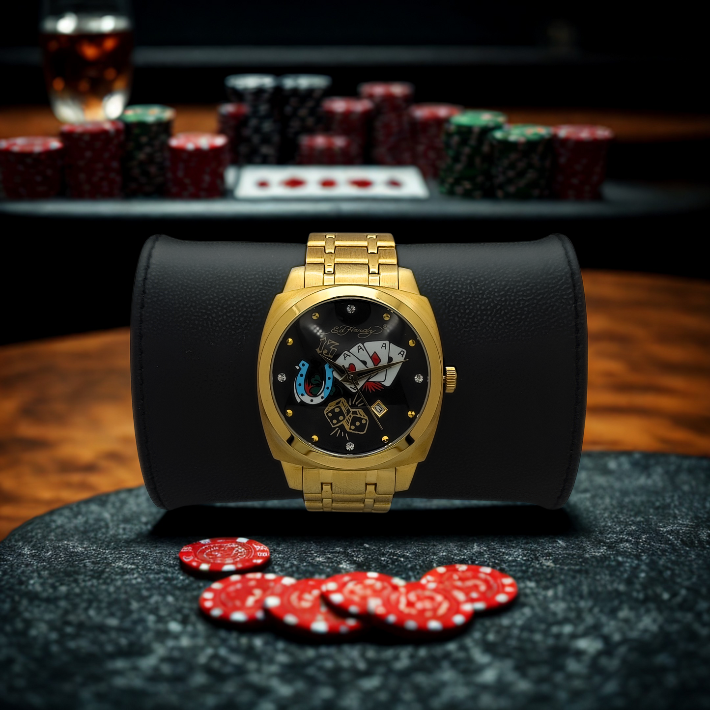 Ed Hardy - The Mercenary Gambler - Herrenuhr - PREOWNED