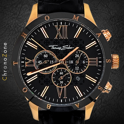 Thomas Sabo - Rebel at Heart - WA0186-213-203-43 - Herrenuhr - Chronograph - PREOWNED