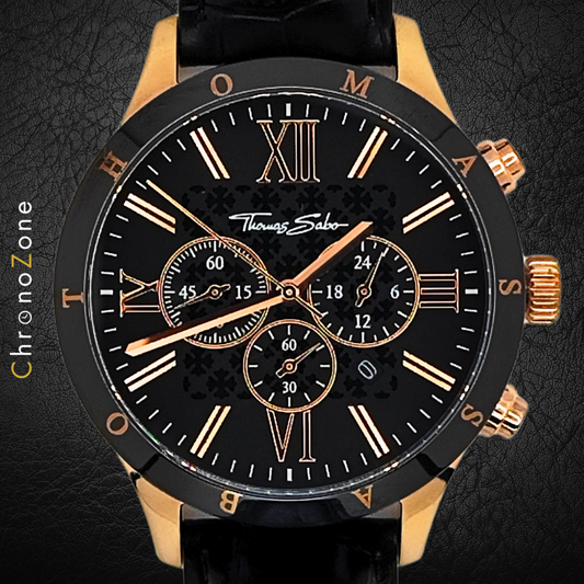 Thomas Sabo - Rebel at Heart - WA0186-213-203-43 - Herrenuhr - Chronograph - PREOWNED