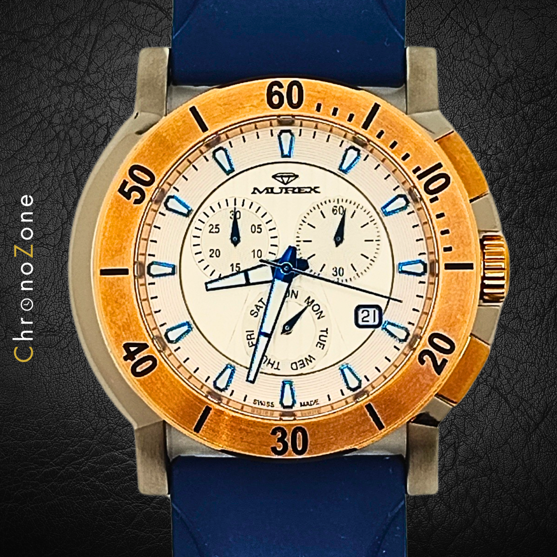 Murex MUC578-SRX-1 Swiss Chronograph Men's Watch – ChronoZone Murex MUC578-SRX-1 Swiss Chronograph Men's Watch – ChronoZone